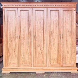 Tủ quần áo gỗ tự nhiên gõ đỏ